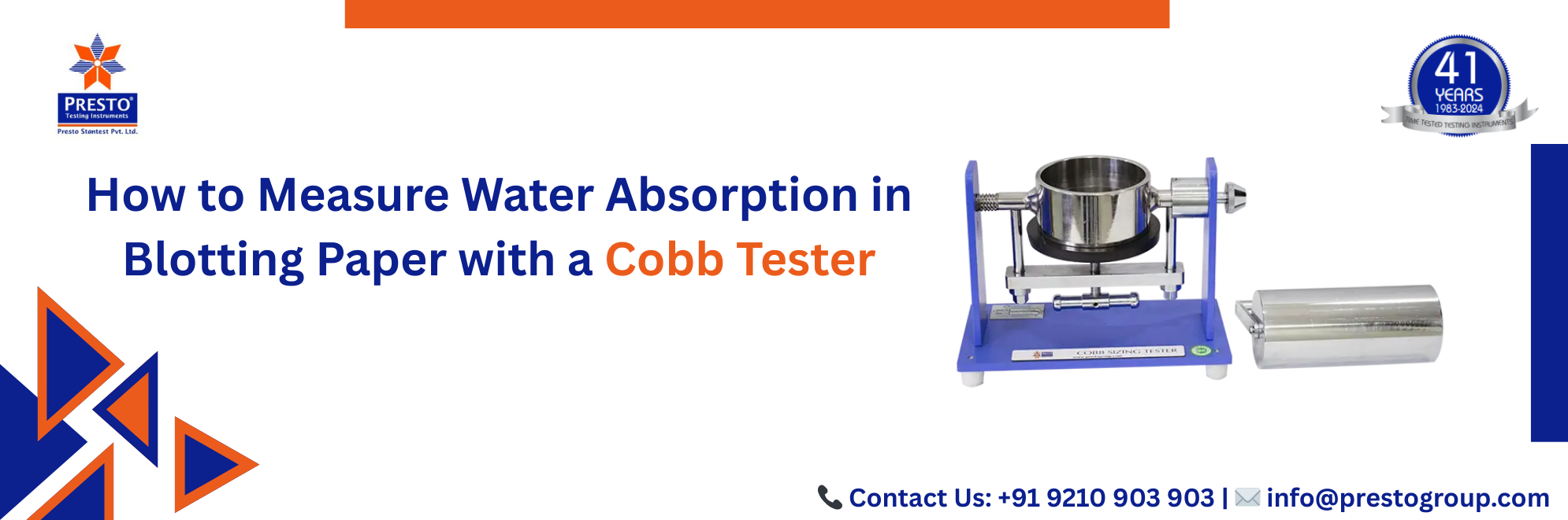 How to Measure Water Absorption in Blotting Paper with a Cobb Tester
